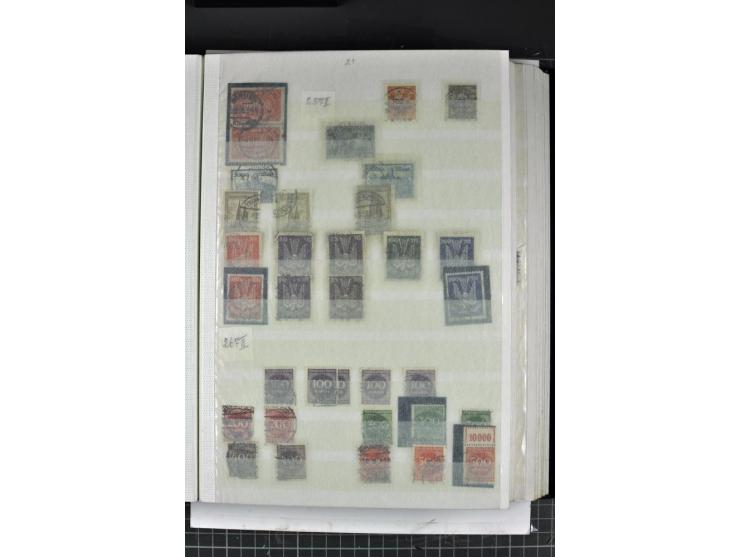1900/45, gestempelte reichhaltige Sammlung mit einer Vielzahl guter Werte und Sätze, Plattenfehler etc., vieles sign. aber au
