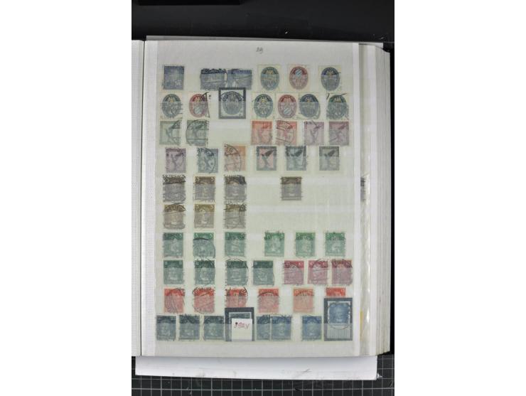 1900/45, gestempelte reichhaltige Sammlung mit einer Vielzahl guter Werte und Sätze, Plattenfehler etc., vieles sign. aber au