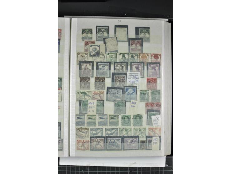 1900/45, gestempelte reichhaltige Sammlung mit einer Vielzahl guter Werte und Sätze, Plattenfehler etc., vieles sign. aber au