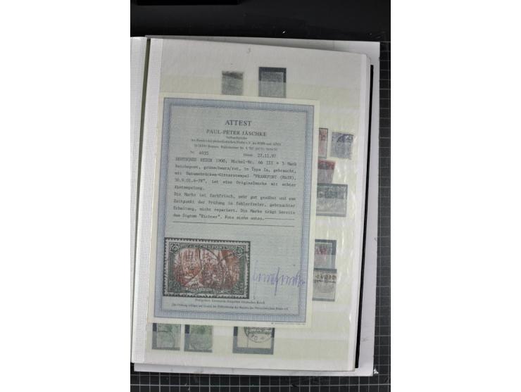 1900/45, gestempelte reichhaltige Sammlung mit einer Vielzahl guter Werte und Sätze, Plattenfehler etc., vieles sign. aber au