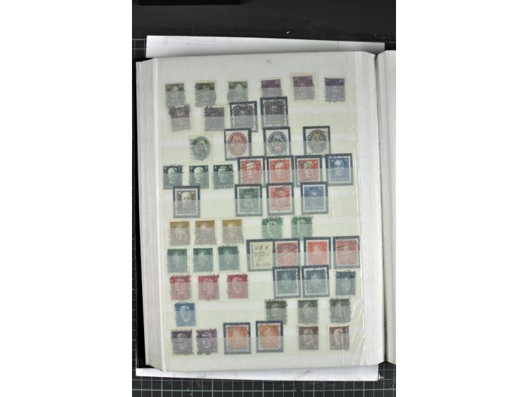 1900/45, gestempelte reichhaltige Sammlung mit einer Vielzahl guter Werte und Sätze, Plattenfehler etc., vieles sign. aber au