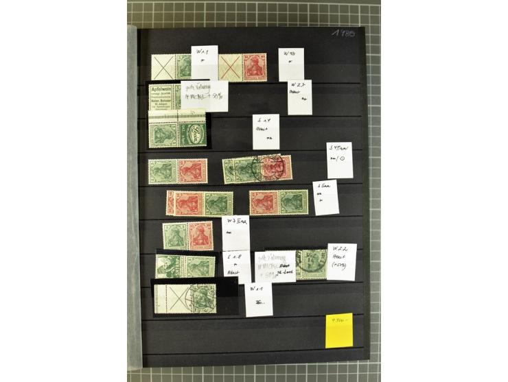  1910/41, postfrische, ungebrauchte und gestempelte Sammlung mit vielen guten Kombinationen wie Mi.-Nr. S1.4, S1-8, W1.1, W2.