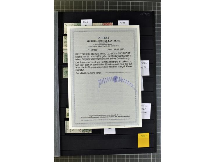  1910/41, postfrische, ungebrauchte und gestempelte Sammlung mit vielen guten Kombinationen wie Mi.-Nr. S1.4, S1-8, W1.1, W2.