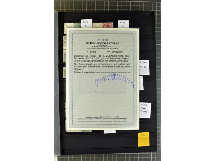  1910/41, postfrische, ungebrauchte und gestempelte Sammlung mit vielen guten Kombinationen wie Mi.-Nr. S1.4, S1-8, W1.1, W2.