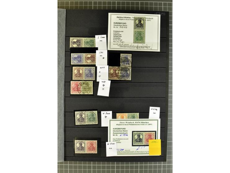 1910/41, postfrische, ungebrauchte und gestempelte Sammlung mit vielen guten Kombinationen wie Mi.-Nr. S1.4, S1-8, W1.1, W2.
