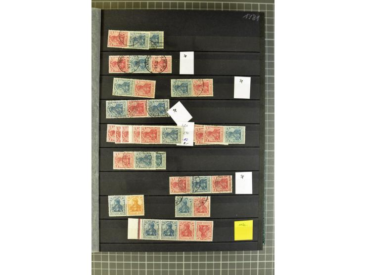  1910/41, postfrische, ungebrauchte und gestempelte Sammlung mit vielen guten Kombinationen wie Mi.-Nr. S1.4, S1-8, W1.1, W2.
