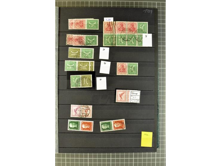  1910/41, postfrische, ungebrauchte und gestempelte Sammlung mit vielen guten Kombinationen wie Mi.-Nr. S1.4, S1-8, W1.1, W2.
