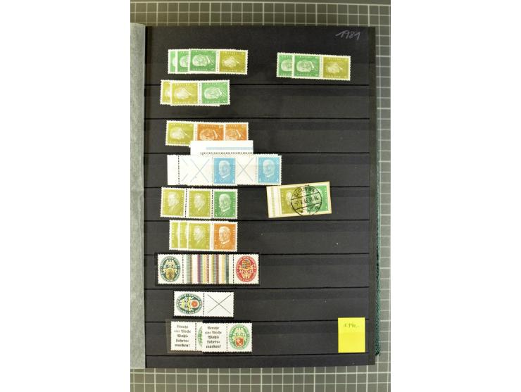  1910/41, postfrische, ungebrauchte und gestempelte Sammlung mit vielen guten Kombinationen wie Mi.-Nr. S1.4, S1-8, W1.1, W2.