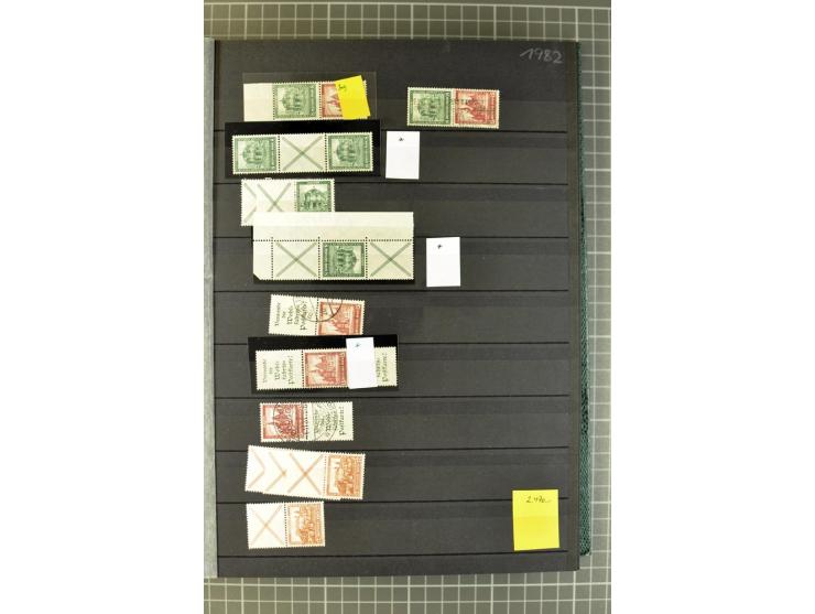  1910/41, postfrische, ungebrauchte und gestempelte Sammlung mit vielen guten Kombinationen wie Mi.-Nr. S1.4, S1-8, W1.1, W2.