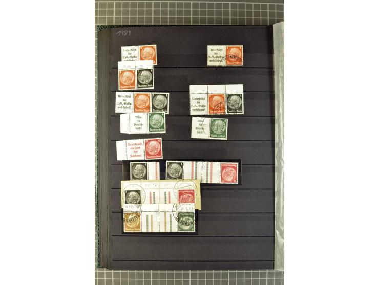  1910/41, postfrische, ungebrauchte und gestempelte Sammlung mit vielen guten Kombinationen wie Mi.-Nr. S1.4, S1-8, W1.1, W2.