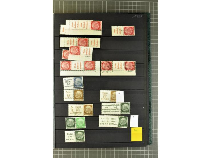  1910/41, postfrische, ungebrauchte und gestempelte Sammlung mit vielen guten Kombinationen wie Mi.-Nr. S1.4, S1-8, W1.1, W2.