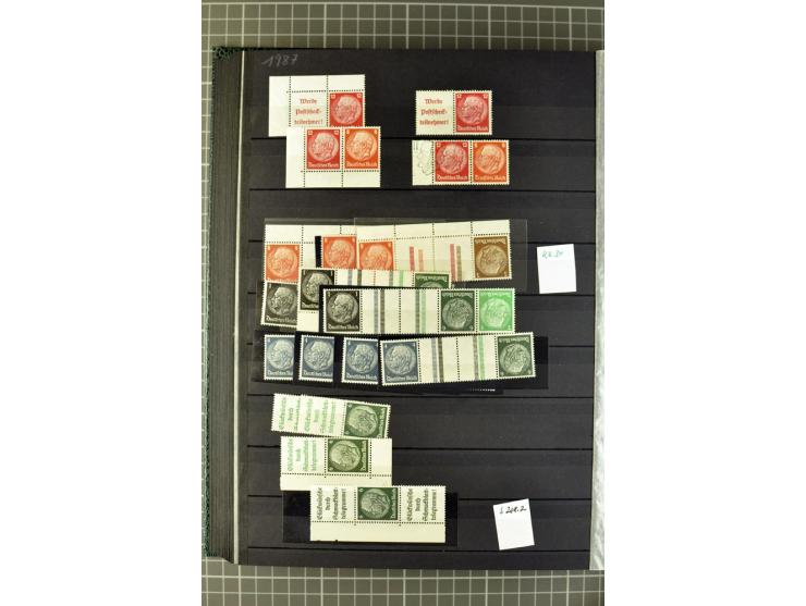  1910/41, postfrische, ungebrauchte und gestempelte Sammlung mit vielen guten Kombinationen wie Mi.-Nr. S1.4, S1-8, W1.1, W2.