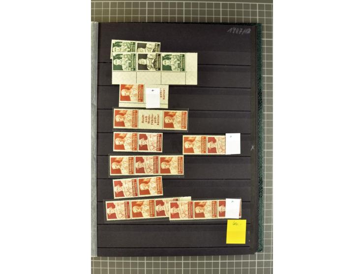  1910/41, postfrische, ungebrauchte und gestempelte Sammlung mit vielen guten Kombinationen wie Mi.-Nr. S1.4, S1-8, W1.1, W2.