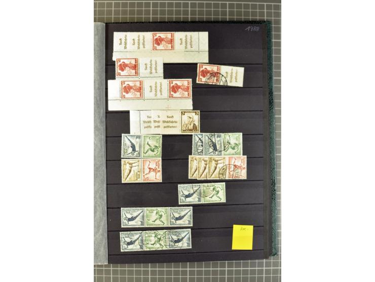  1910/41, postfrische, ungebrauchte und gestempelte Sammlung mit vielen guten Kombinationen wie Mi.-Nr. S1.4, S1-8, W1.1, W2.