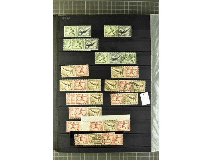  1910/41, postfrische, ungebrauchte und gestempelte Sammlung mit vielen guten Kombinationen wie Mi.-Nr. S1.4, S1-8, W1.1, W2.
