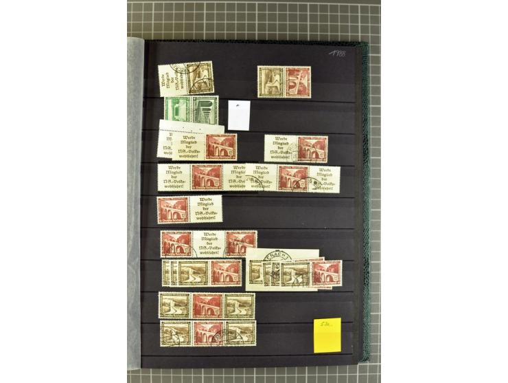  1910/41, postfrische, ungebrauchte und gestempelte Sammlung mit vielen guten Kombinationen wie Mi.-Nr. S1.4, S1-8, W1.1, W2.