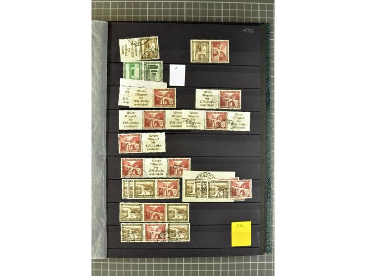  1910/41, postfrische, ungebrauchte und gestempelte Sammlung mit vielen guten Kombinationen wie Mi.-Nr. S1.4, S1-8, W1.1, W2.