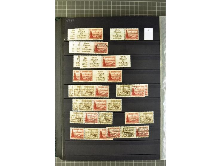  1910/41, postfrische, ungebrauchte und gestempelte Sammlung mit vielen guten Kombinationen wie Mi.-Nr. S1.4, S1-8, W1.1, W2.