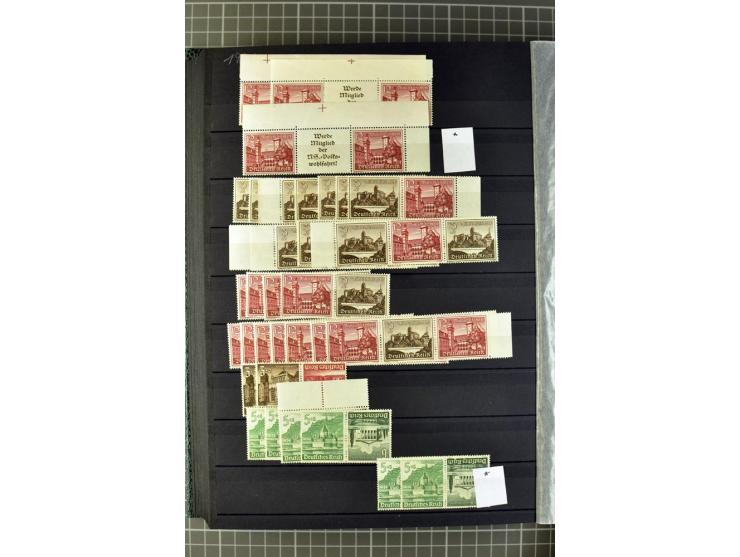  1910/41, postfrische, ungebrauchte und gestempelte Sammlung mit vielen guten Kombinationen wie Mi.-Nr. S1.4, S1-8, W1.1, W2.
