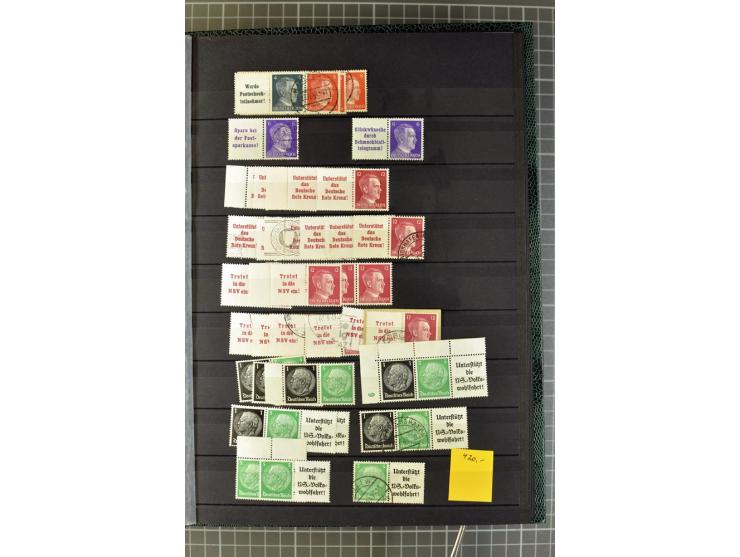  1910/41, postfrische, ungebrauchte und gestempelte Sammlung mit vielen guten Kombinationen wie Mi.-Nr. S1.4, S1-8, W1.1, W2.