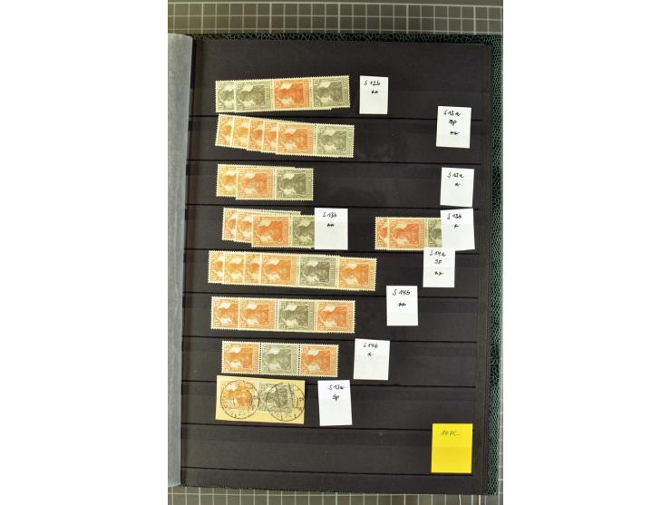  1910/41, postfrische, ungebrauchte und gestempelte Sammlung mit vielen guten Kombinationen wie Mi.-Nr. S1.4, S1-8, W1.1, W2.
