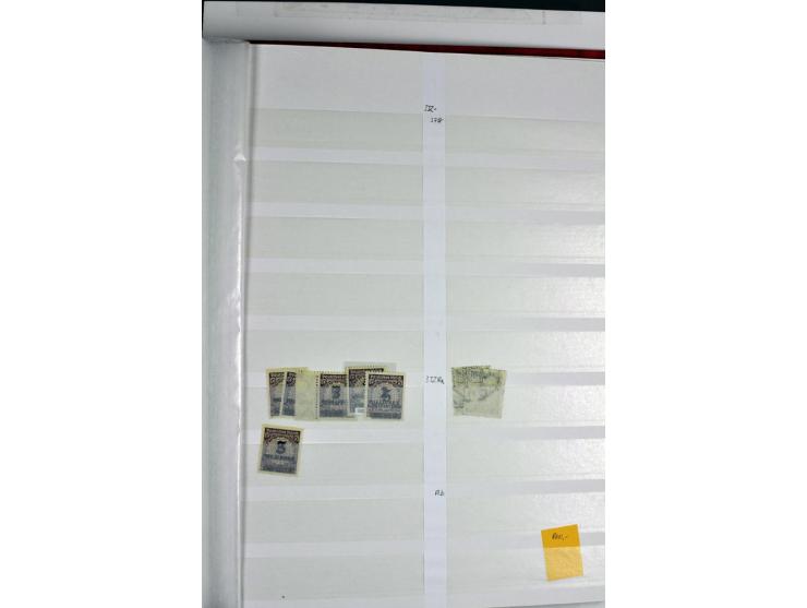  1915/23, postfrischer, ungebrauchter und gestempelter reichhaltiger Bestand mit u.a. Mi.-Nr. 104bF, 118a, 138PFIII postfrisc