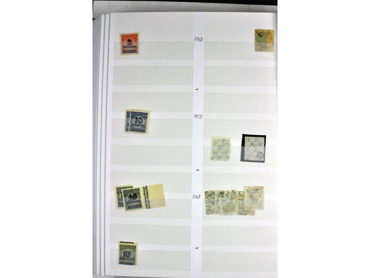  1915/23, postfrischer, ungebrauchter und gestempelter reichhaltiger Bestand mit u.a. Mi.-Nr. 104bF, 118a, 138PFIII postfrisc