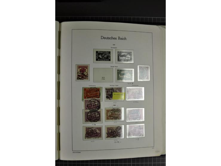 1919/23, Infla-Spezialsammlung, ganz überwiegend gestempelt mit Dienstmarkenteil, dabei viele gute Farben, Plattenfehler, Obe