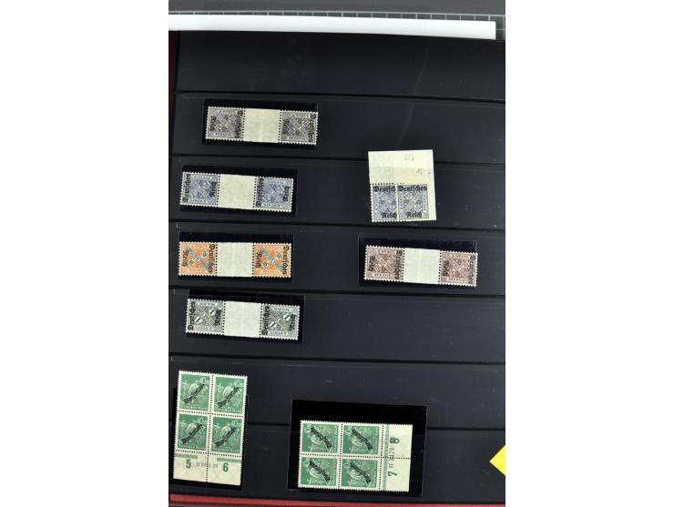  1922/45, postfrischer und gestempelter Posten mit Doubletten