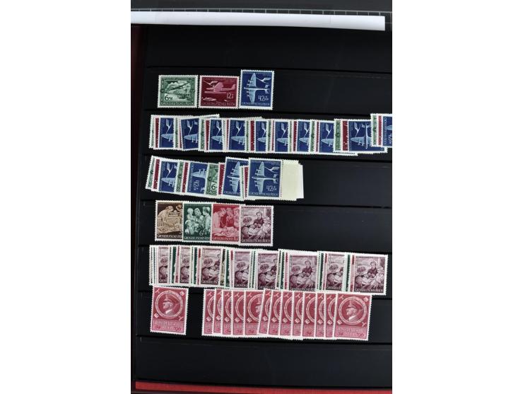  1922/45, postfrischer und gestempelter Posten mit Doubletten