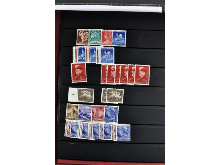  1922/45, postfrischer und gestempelter Posten mit Doubletten