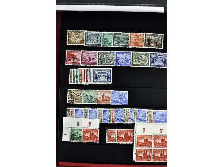  1922/45, postfrischer und gestempelter Posten mit Doubletten
