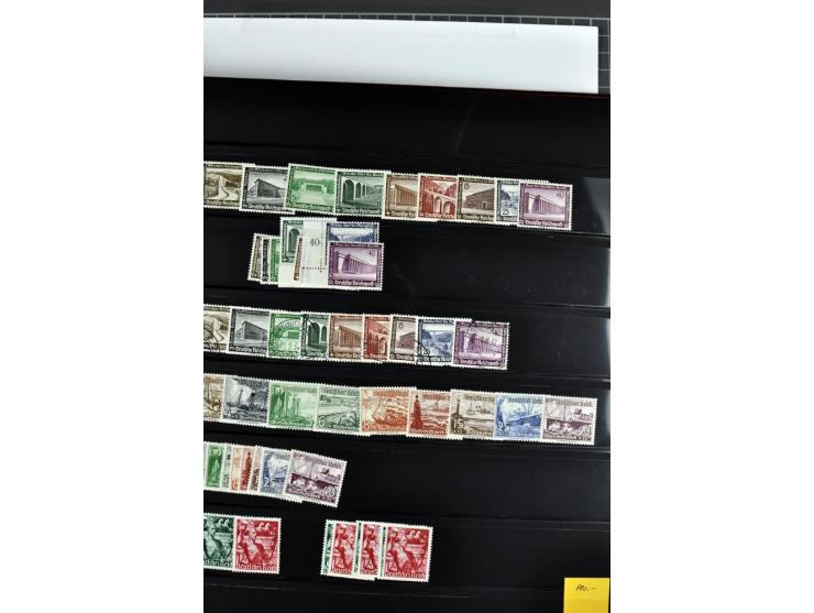  1922/45, postfrischer und gestempelter Posten mit Doubletten