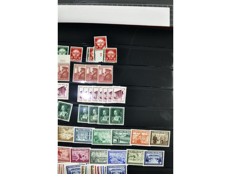  1922/45, postfrischer und gestempelter Posten mit Doubletten