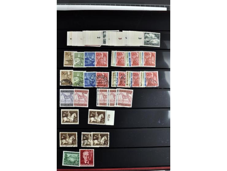  1922/45, postfrischer und gestempelter Posten mit Doubletten