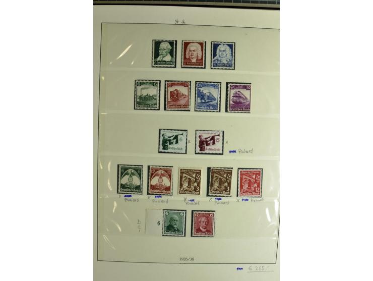 1923/45, sehr gut besetzte 4bändige Sammlung, ganz überwiegend postfrisch, einiges zusätzlich gestempelt; dabei Infla mit Far
