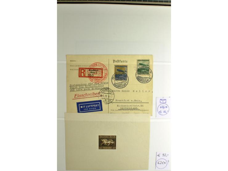 1923/45, sehr gut besetzte 4bändige Sammlung, ganz überwiegend postfrisch, einiges zusätzlich gestempelt; dabei Infla mit Far