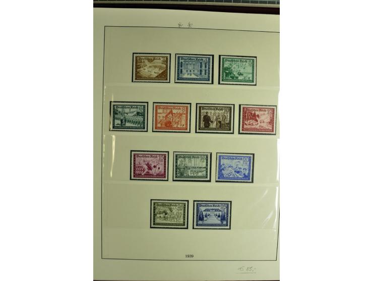 1923/45, sehr gut besetzte 4bändige Sammlung, ganz überwiegend postfrisch, einiges zusätzlich gestempelt; dabei Infla mit Far