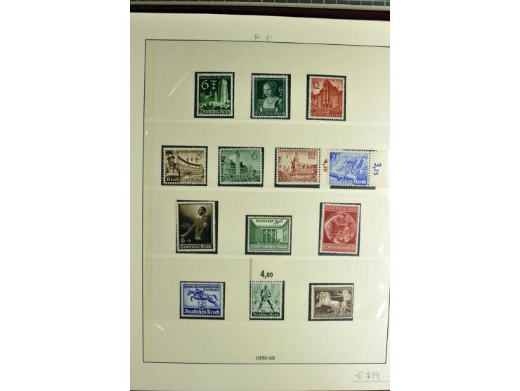 1923/45, sehr gut besetzte 4bändige Sammlung, ganz überwiegend postfrisch, einiges zusätzlich gestempelt; dabei Infla mit Far