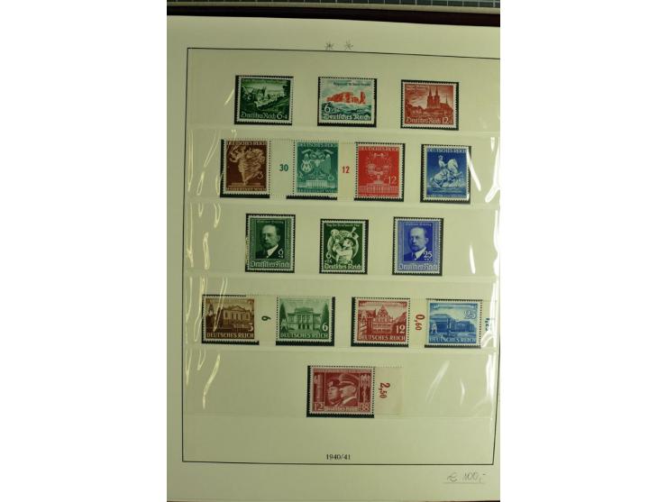 1923/45, sehr gut besetzte 4bändige Sammlung, ganz überwiegend postfrisch, einiges zusätzlich gestempelt; dabei Infla mit Far