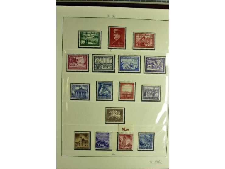 1923/45, sehr gut besetzte 4bändige Sammlung, ganz überwiegend postfrisch, einiges zusätzlich gestempelt; dabei Infla mit Far