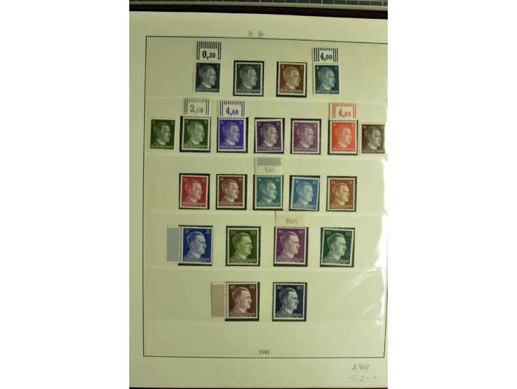 1923/45, sehr gut besetzte 4bändige Sammlung, ganz überwiegend postfrisch, einiges zusätzlich gestempelt; dabei Infla mit Far