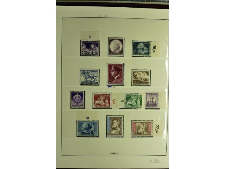 1923/45, sehr gut besetzte 4bändige Sammlung, ganz überwiegend postfrisch, einiges zusätzlich gestempelt; dabei Infla mit Far