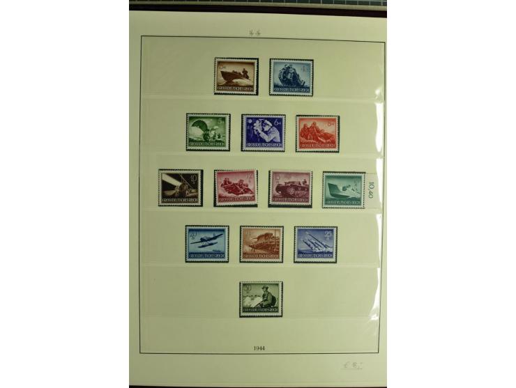 1923/45, sehr gut besetzte 4bändige Sammlung, ganz überwiegend postfrisch, einiges zusätzlich gestempelt; dabei Infla mit Far