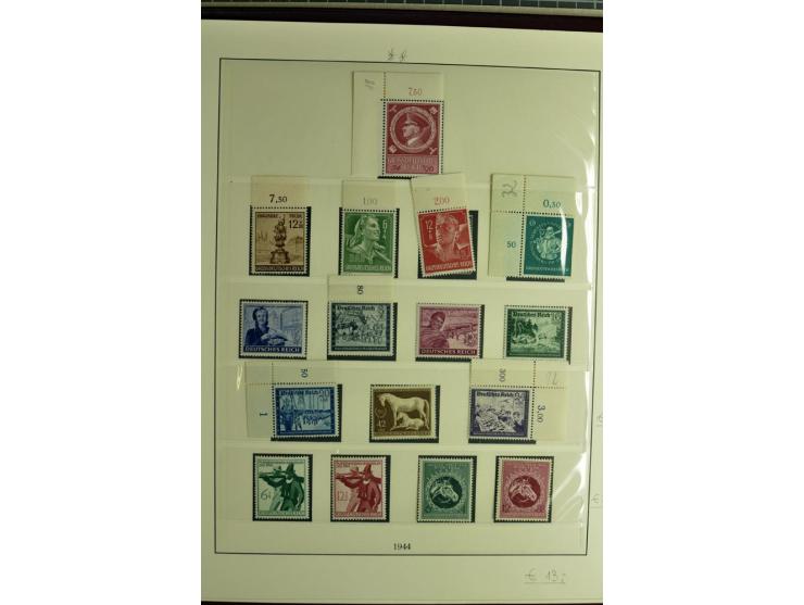 1923/45, sehr gut besetzte 4bändige Sammlung, ganz überwiegend postfrisch, einiges zusätzlich gestempelt; dabei Infla mit Far
