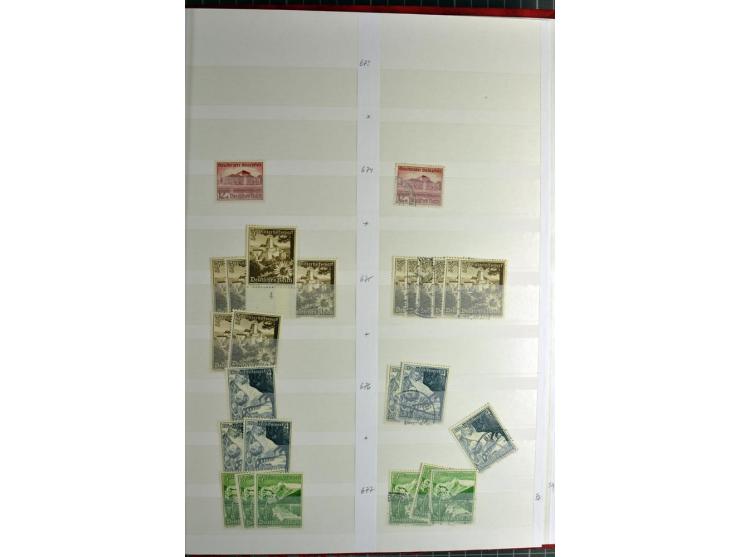  1923/45, postfrischer, ungebrauchter und gestempelter umfangreicher Bestand mit einer Vielzahl guter Werte und Sätze, dazu e