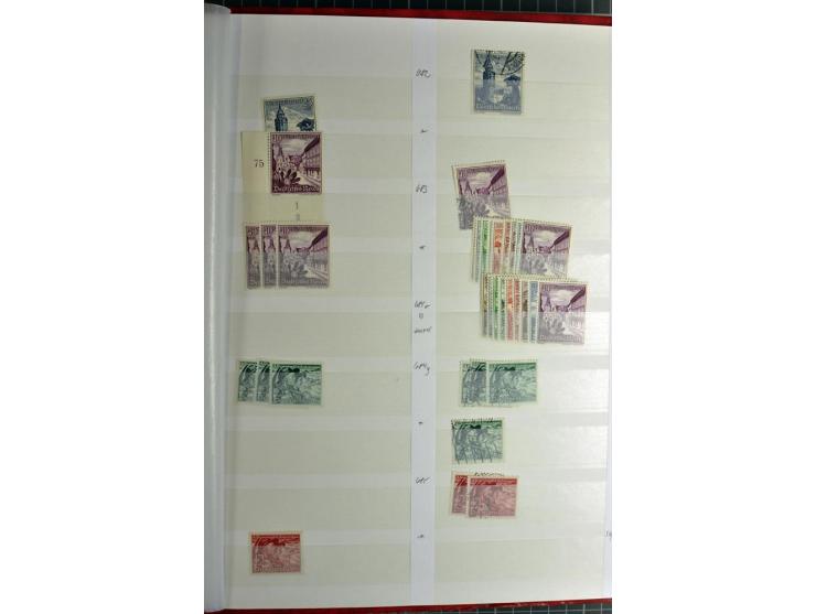  1923/45, postfrischer, ungebrauchter und gestempelter umfangreicher Bestand mit einer Vielzahl guter Werte und Sätze, dazu e