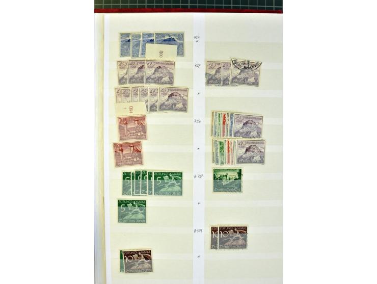  1923/45, postfrischer, ungebrauchter und gestempelter umfangreicher Bestand mit einer Vielzahl guter Werte und Sätze, dazu e
