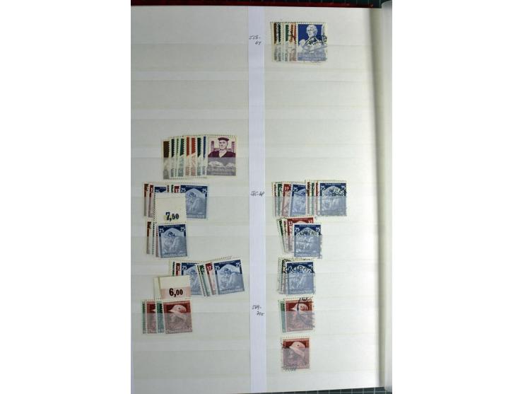  1923/45, postfrischer, ungebrauchter und gestempelter umfangreicher Bestand mit einer Vielzahl guter Werte und Sätze, dazu e