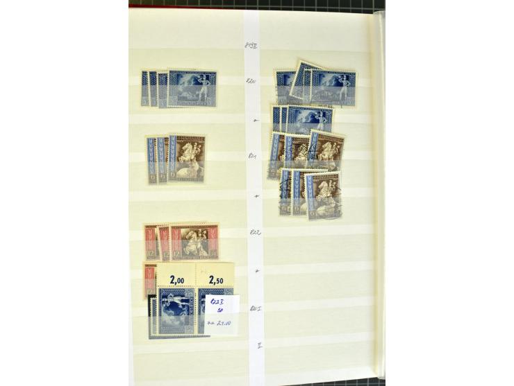  1923/45, postfrischer, ungebrauchter und gestempelter umfangreicher Bestand mit einer Vielzahl guter Werte und Sätze, dazu e